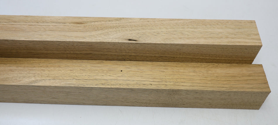 Walnut (Butternut) Spindle Squares, 2 pieces 2.3" x 2.3" x 19.7" - Stock# 6-5028