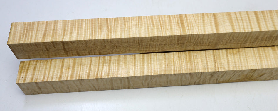 Maple Spindles Squares, 2 pieces 1.5" x 22.5" (PREMIUM FIGURE) - Stock# 6-5031
