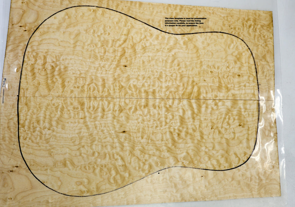 Quilt Guitar set, 0.26" thick (GREAT FIGURE, 2nd) - Stock# 6-5046