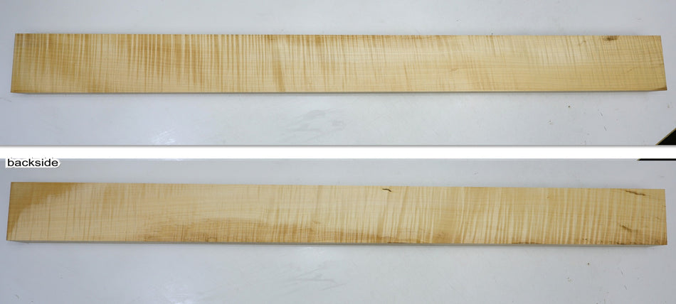 European Sycamore Maple Neck-Thru Blank 1.58" x 4.18" x 47.2" - Stock# 6-5050