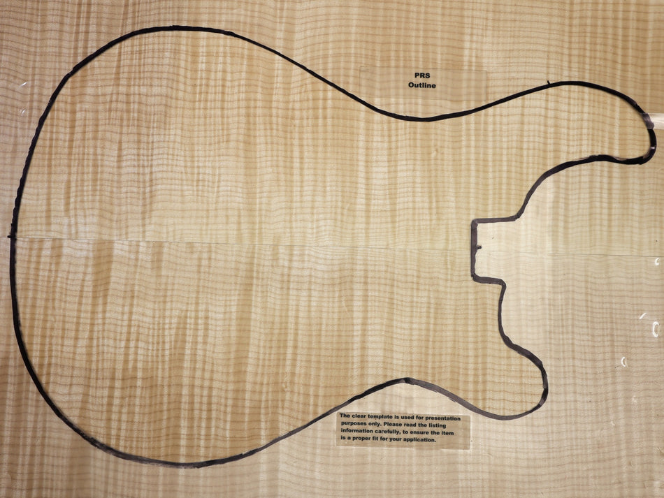 Maple Flame Archtop Guitar set, 1.1" thick (HIGH FIGURE) - Stock# 6-5069