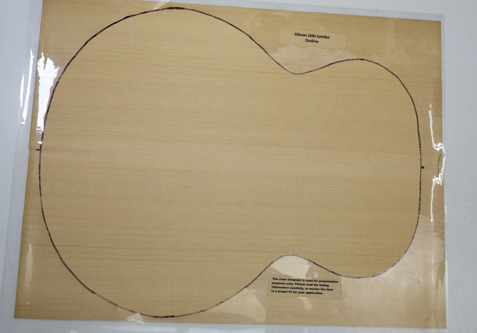 Red Cedar Jumbo Guitar Set, 0.15" thick (+STANDARD +3★) - Stock# 6-5084