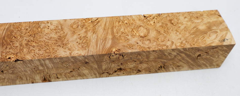 Maple Burl Spindle 3" x 21.5" long (HIGH FIGURE) - Stock# 6-5087