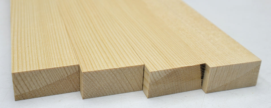Lutz Spruce Bracewood, 4 blocks 0.9" x 2" x 15" and 17.5" - Stock# 6-5103