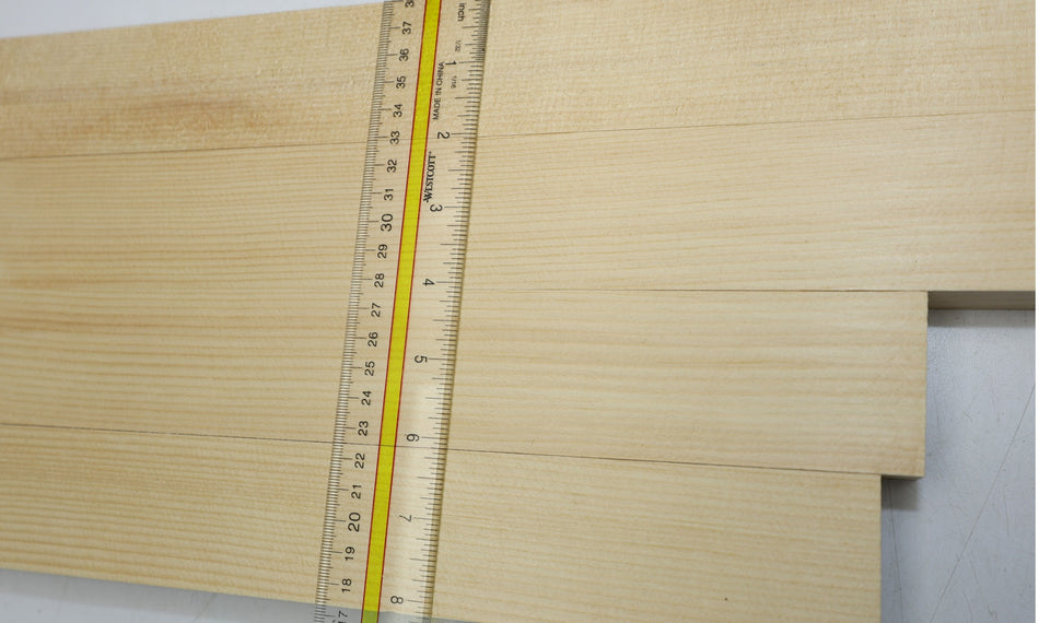 Lutz Spruce Bracewood, 4 blocks 0.9" x 2" x 15" and 17.5" - Stock# 6-5103