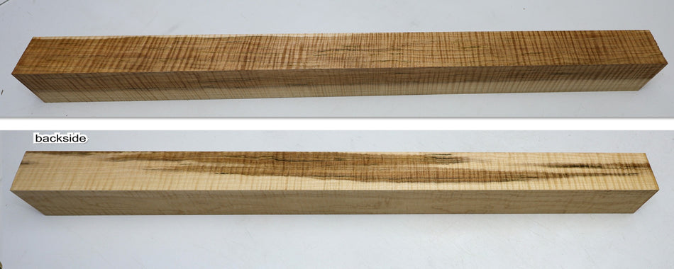 Maple Flame Spindle Square 2.3" x31" (HIGH FIGURE) - Stock# 6-5111