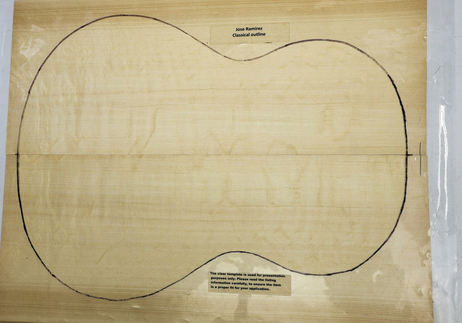 Engelmann Spruce Classical Guitar Set, 0.14" thick (Bearclaw +3A FIGURE) - Stock# 6-5119