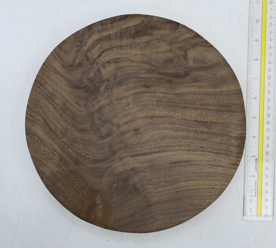 Walnut (Black) Round 10" diameter x 1.9" - Stock# 6-5126
