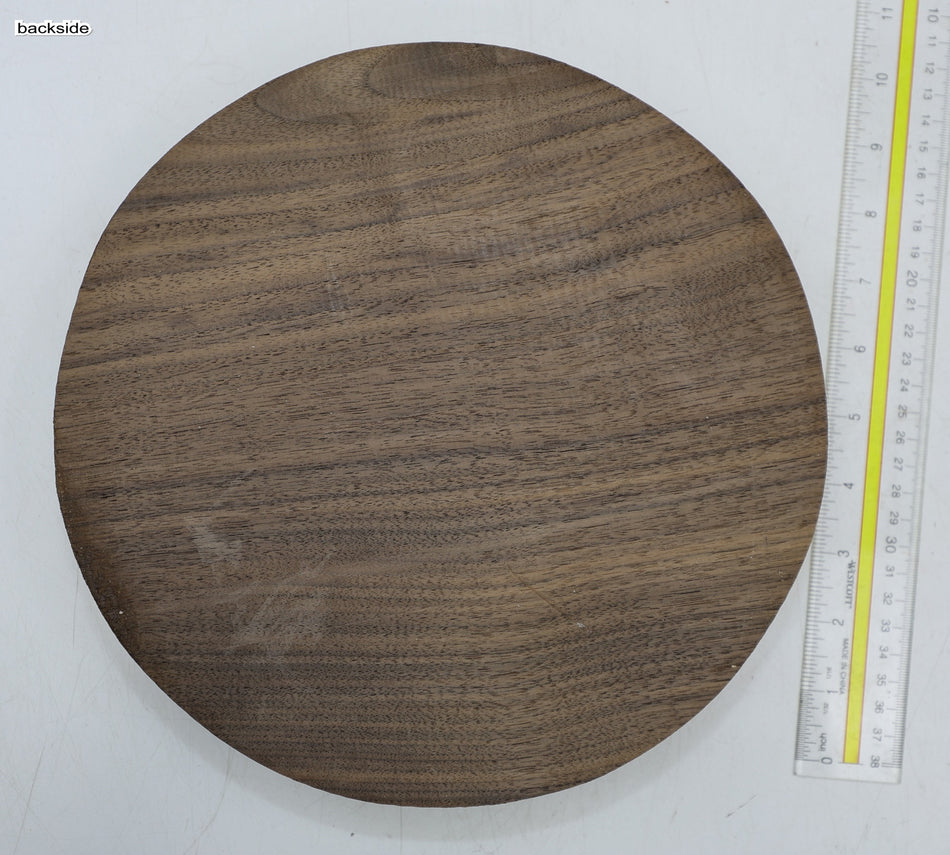 Walnut (Black) Round 10" diameter x 1.9" - Stock# 6-5126