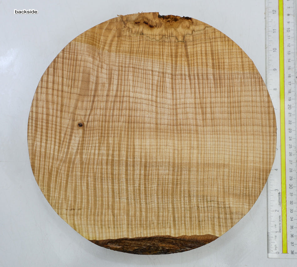 Maple Flame Round 11" diameter x 2.6" (HIGH FIGURE) - Stock# 6-5128