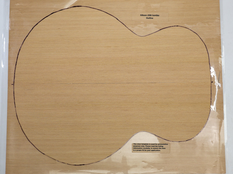 Douglas-Fir Jumbo Guitar Set, 0.17" thick (+STANDARD +3★) - Stock# 6-5131