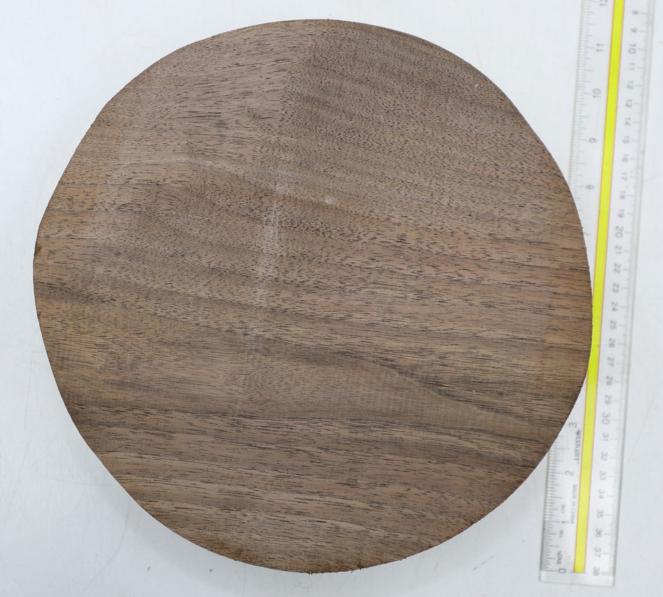 Walnut (Black) Round 9.5" diameter x 2.6" - Stock# 6-5147