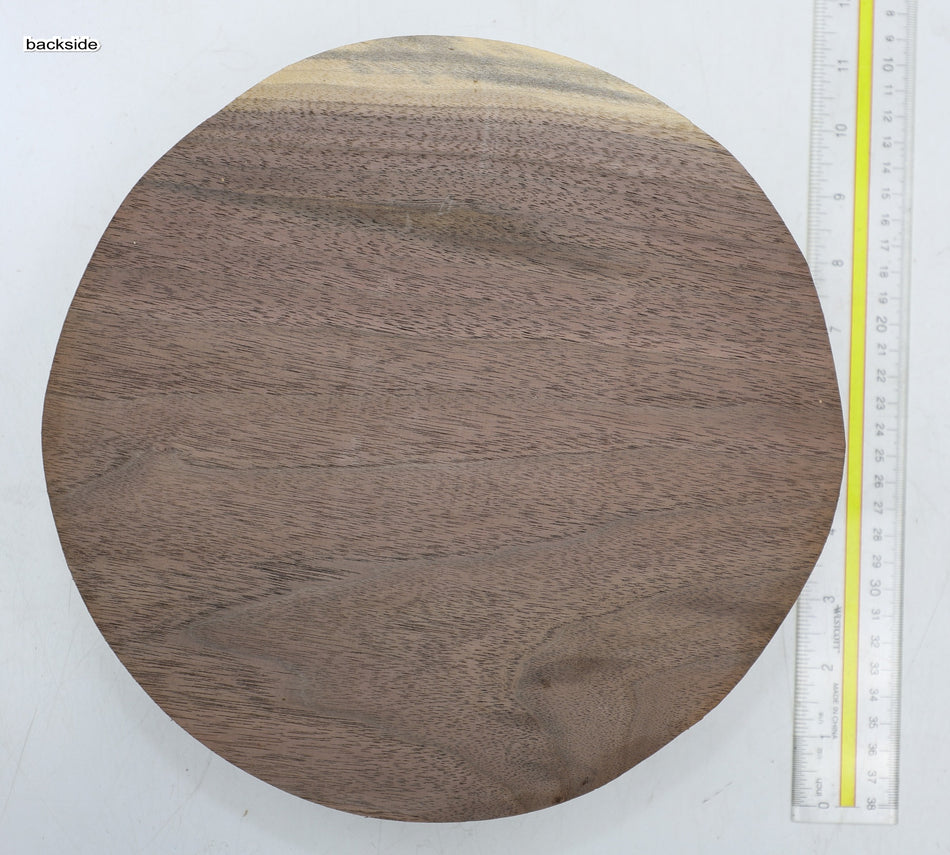 Walnut (Black) Round 9.5" diameter x 2.6" - Stock# 6-5147