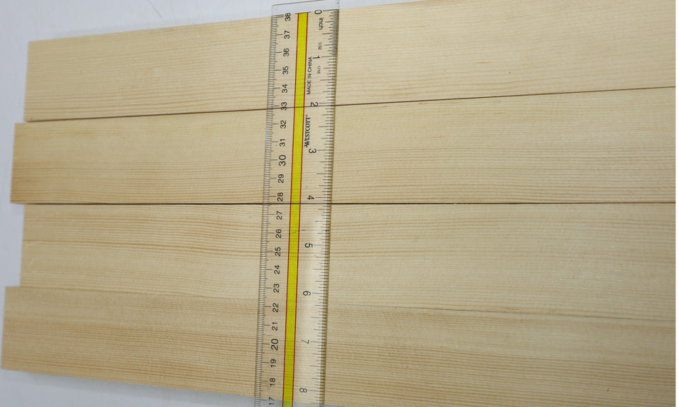 Engelmann Spruce Bracewood, 4 blocks 0.8" x 2" x 17" - Stock# 6-5148