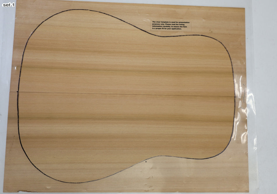 Red Cedar Dreadnoguht, 2 Guitar Sets, 0.135" thick (Professional) - Stock# 6-5155