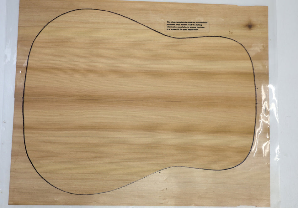 Red Cedar Dreadnought Guitar Set, 0.145" thick (+Factory) - Stock# 6-5173