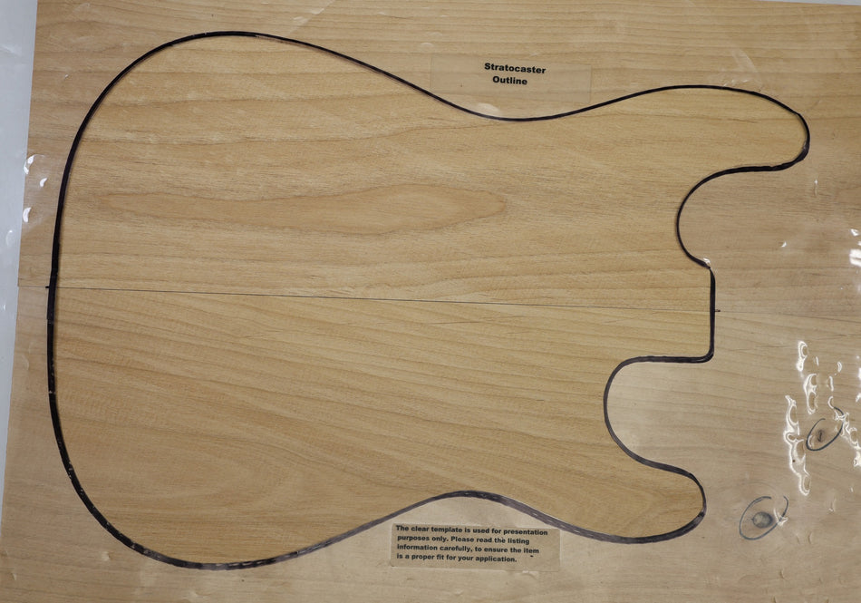 Alder body blank, unglued 2pc, 1.78" thick (HIGH GRADE 4★) - Stock# 6-5178