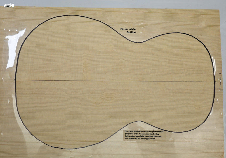 Sitka Spruce Parlor, 2 Guitar sets, 3mm thick (Standard) - Stock# 6-5202