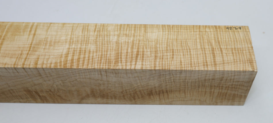 Maple Flame Spindle Square 3" x 18.5" long (HIGH FIGURE) - Stock# 6-5239