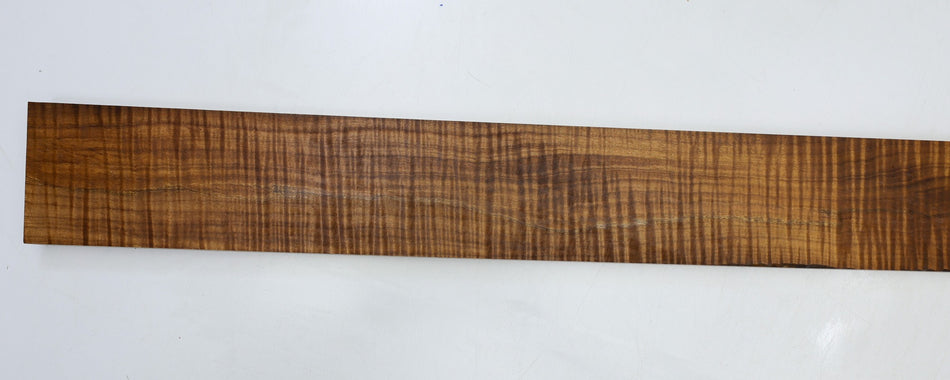 Torrefied Maple Flame Neck Blank 0.94" x 3.6" x 31.3" (HIGH FIGURE 4★) - Stock# 6-5294