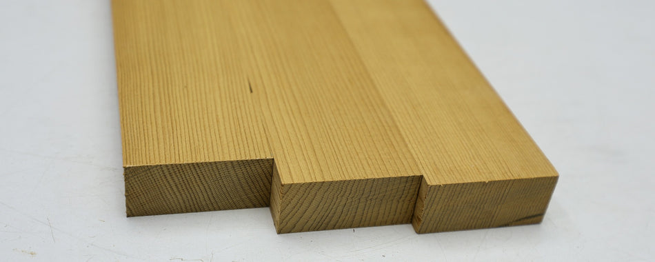 Torrefied Sitka Spruce Bracewood, 3 blocks 0.86" x 1.96" x 19" - Stock# 6-5296