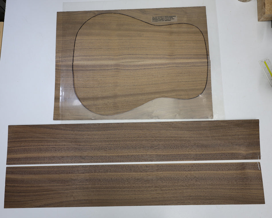 Back & Side set Walnut (Black), Dreadnought - Stock# 6-5309