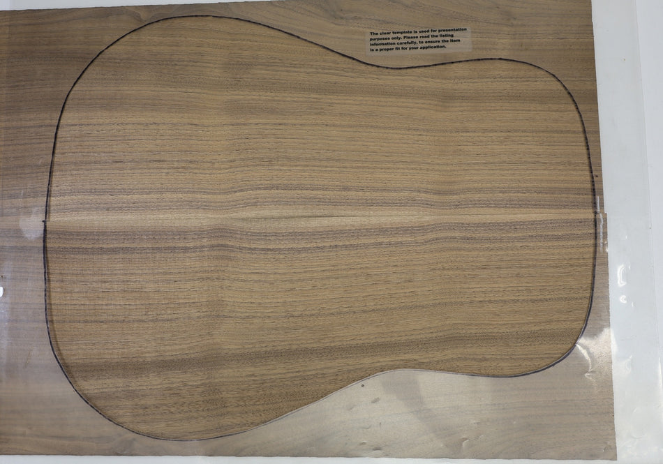 Back & Side set Walnut (Black), Dreadnought - Stock# 6-5309