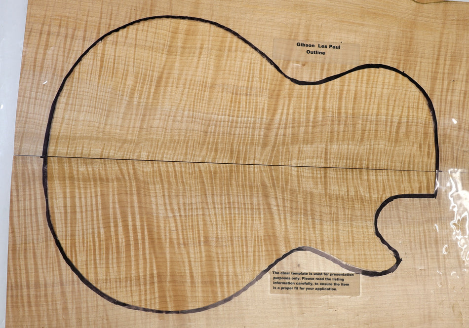 Maple Flame Guitar set, 0.89" thick (HIGH FIGURE) - Stock# 6-5319