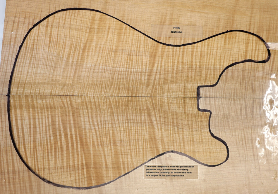 Maple Flame Guitar set, 0.89" thick (HIGH FIGURE) - Stock# 6-5319