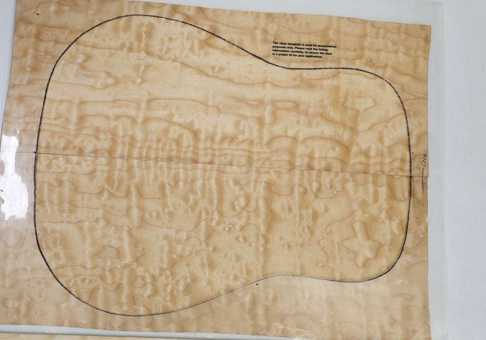 Back & Side set Maple Quilt, Dreadnought - Stock# 6-5328