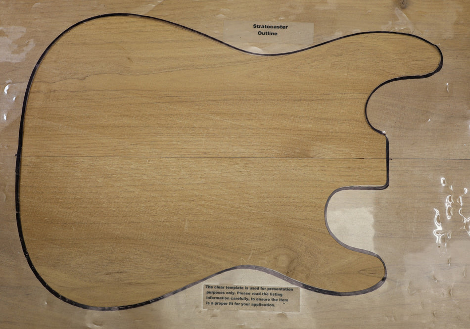 Torrefied Alder body blank, unglued 2pc, 1.8" thick (+STANDARD) - Stock# 6-5331