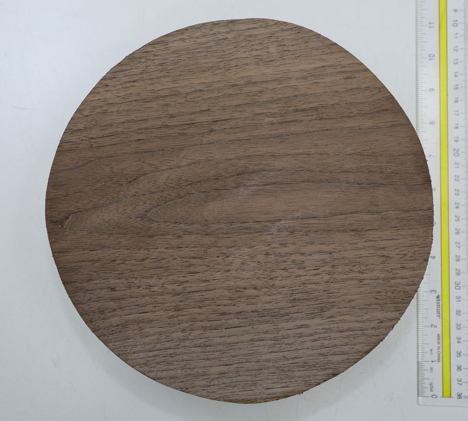 Walnut (Black) Round 10" diameter x 2.8" - Stock# 6-5339