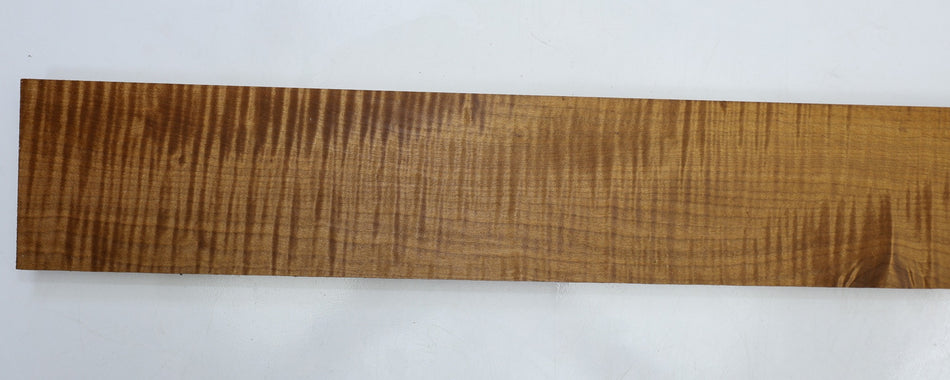 Torrefied Maple Flame Neck Blank 1" x 4.1" x 34.2" (+GREAT FIGURE +3★) - Stock# 6-5350