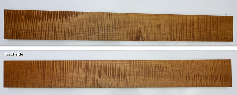 Torrefied Maple Flame Neck Blank 1" x 4.1" x 34.2" (+GREAT FIGURE +3★) - Stock# 6-5350