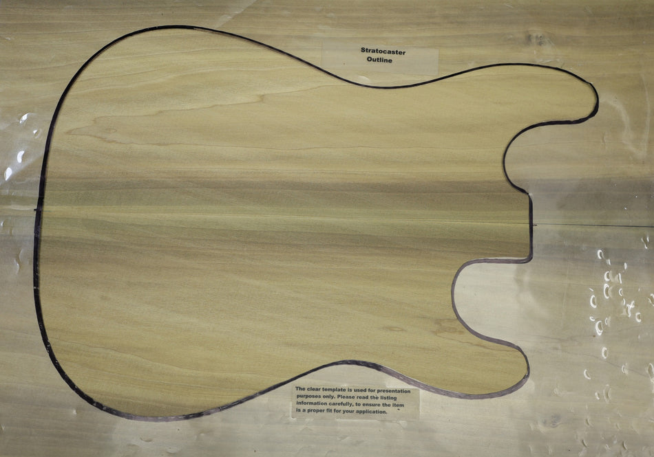 Magnolia body blank, unglued 2pc, 1.76" thick (HIGH GRADE) - Stock# 6-5362