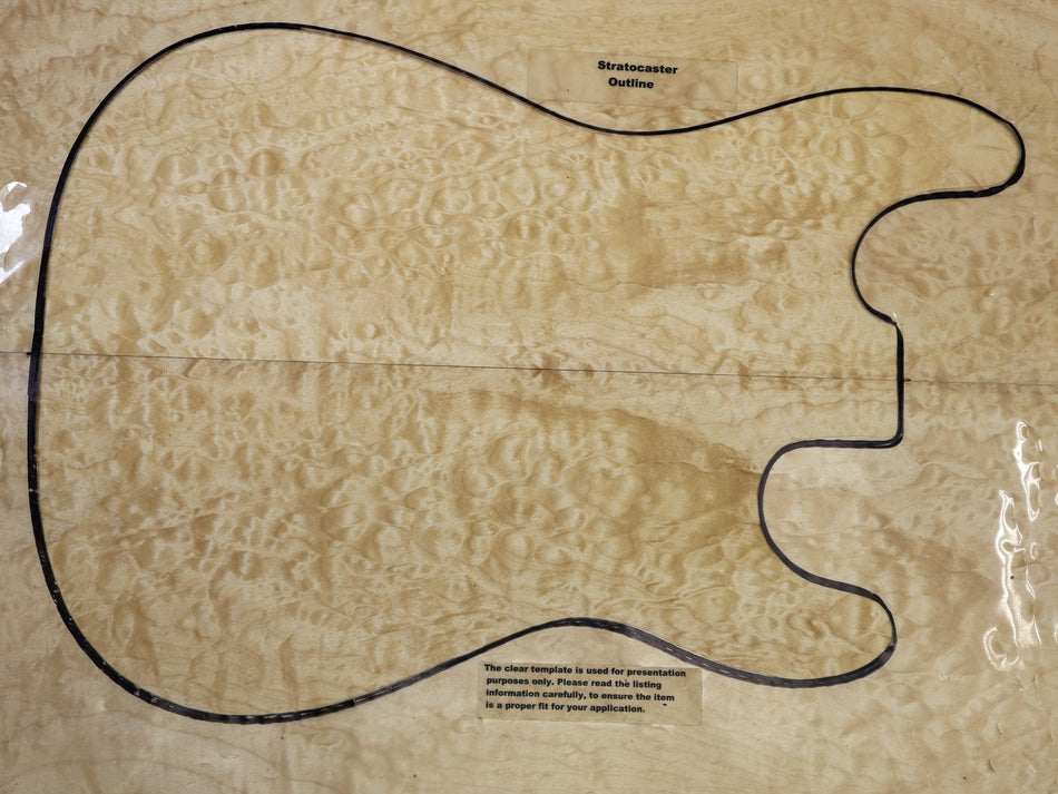 Quilt Guitar set, 0.15" thick (Great Figure) - Stock# 6-5430