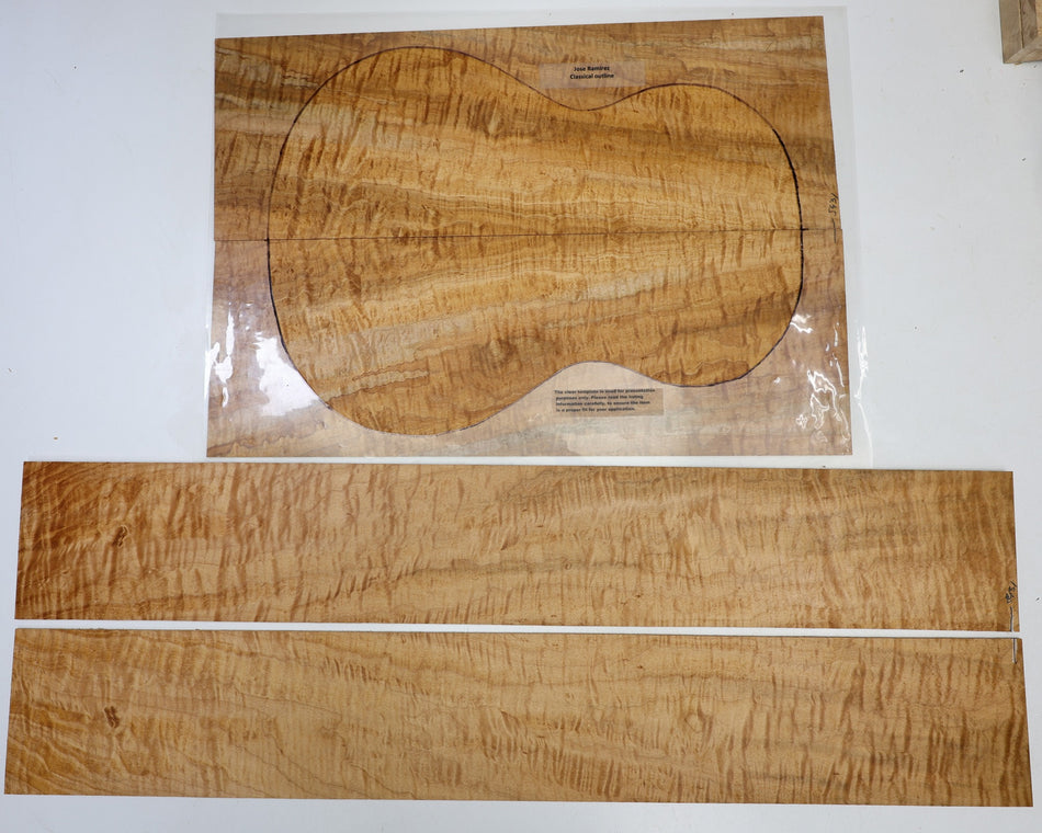 Back & Side set Maple Quilt, Dreadnought (GREAT FIGURE) - Stock# 6-5431