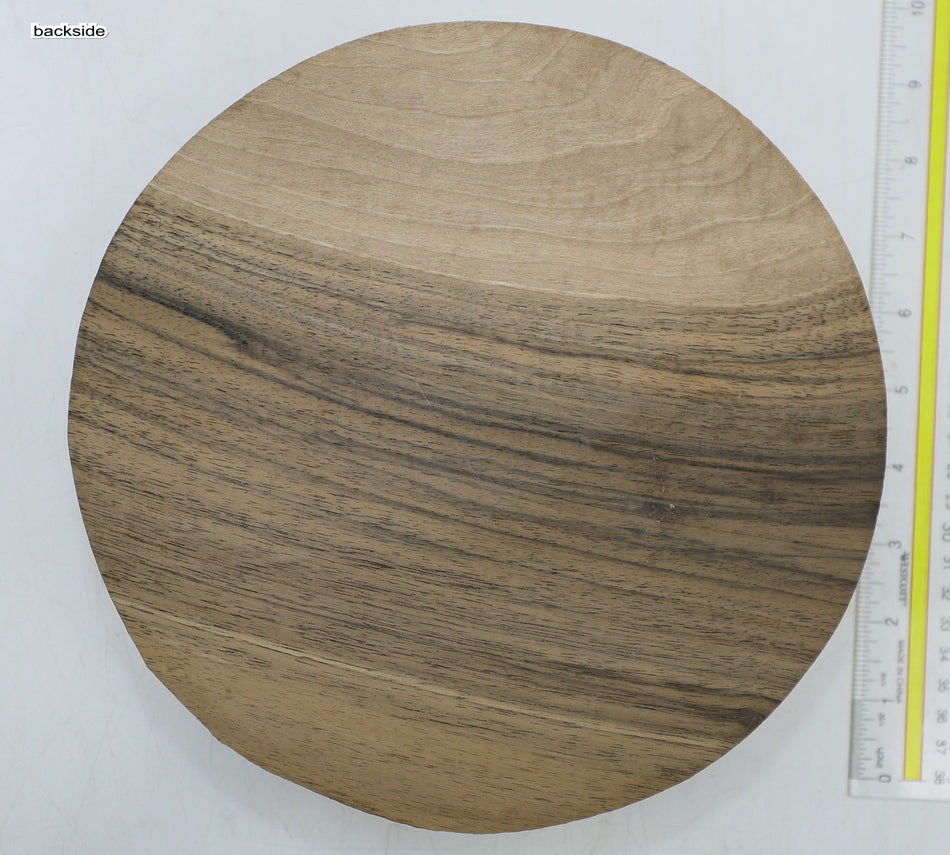 Walnut (English) Round 9" diameter x 2.3" - Stock# 6-5440
