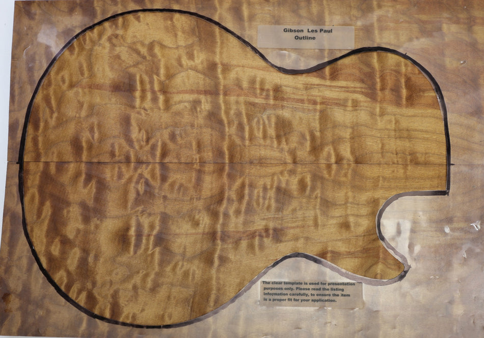 Torrefied Maple Quilt Guitar set, 0.98" thick (Good Figure) - Stock# 6-5452