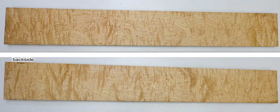Rock Maple Birdseye Neck Blank 1" x 4.4 x 35" (GREAT FIGURE +3★) - Stock# 6-5455