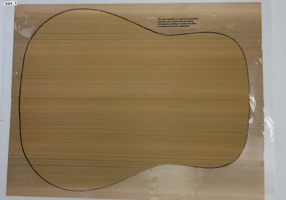 Red Cedar Dreadnought, 2 Guitar Sets, 0.15" thick (+Professional) - Stock# 6-5470