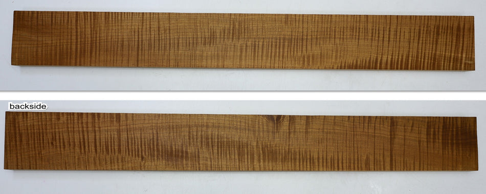 Torrefied Maple Flame Neck Blank 1" x 4.1" x 34.3" (GREAT FIGURE) - Stock# 6-5478