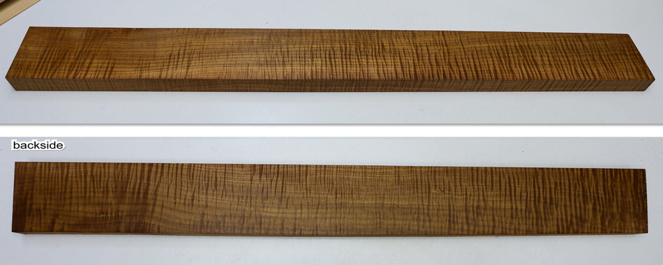 Torrefied Maple Flame Neck Blank 1" x 3.8" x 35.75" (HIGH FIGURE) - Stock# 6-5479
