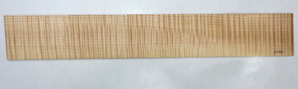 Maple Flame Guitar Fingerboard, 21" long, unslotted (+HIGH FIGURE +4★) - Stock# 6-5494