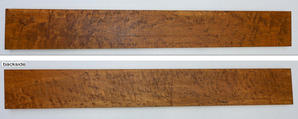 Torrefied Rock Maple Birdseye Neck Blank 0.92" x 4.1" x 31.3" (GREAT FIGURE) - Stock# 6-5508