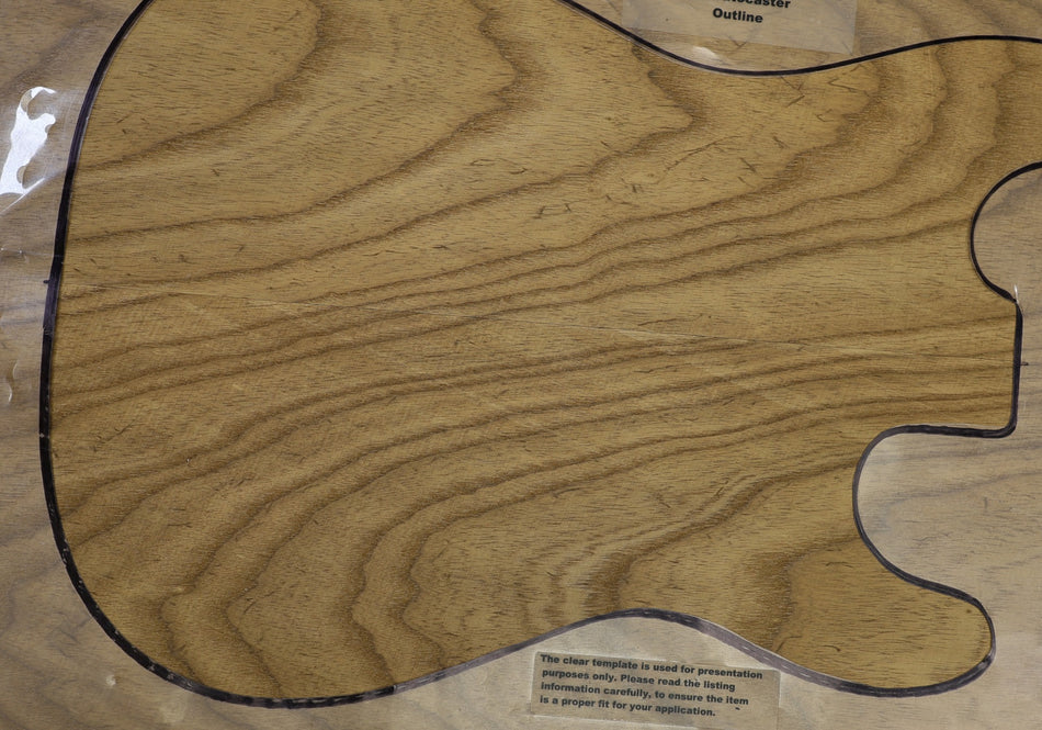 Torrefied Swamp Ash body blank, unglued 2pc, 2" thick (HIGH GRADE) - Stock# 6-5517