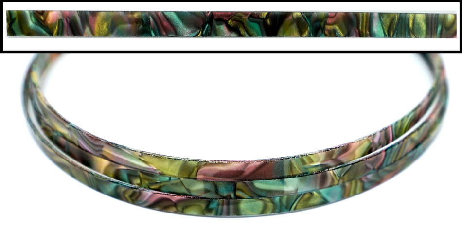 Plastic Guitar Binding, 54" long piece 1.5 x 6 x 1380mm (Mexican Shell) Celluloid