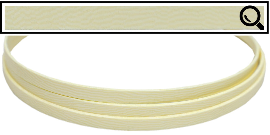 Plastic Guitar Binding, 54" long piece 1.5 x 6 x 1380mm (Ivoroid Mesh) Celluloid