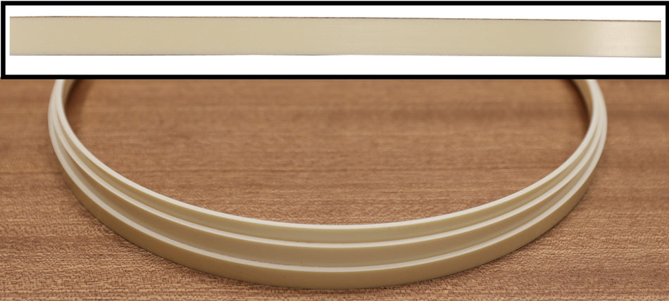 Plastic Guitar Binding (ABS) Cream, 62" long piece (1.5 x 6 x 1600mm)