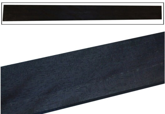 Ebony Bass Guitar Fingerboard, 3.3" wide, 28.3" long, unslotted (HIGH GRADE)